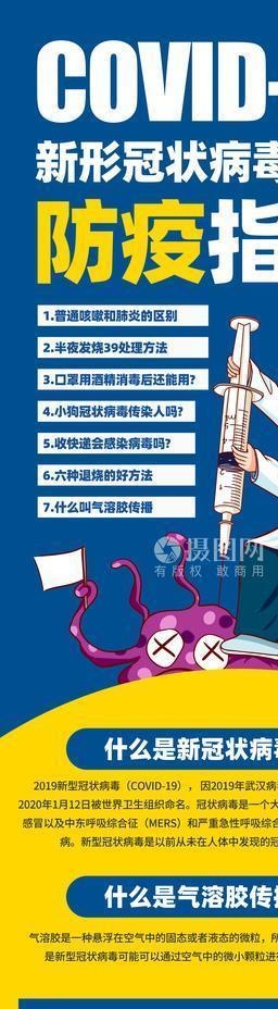 防疫指南武汉加油疫情宣传展架图片(3543X9449(DPI:150))psd模版下载