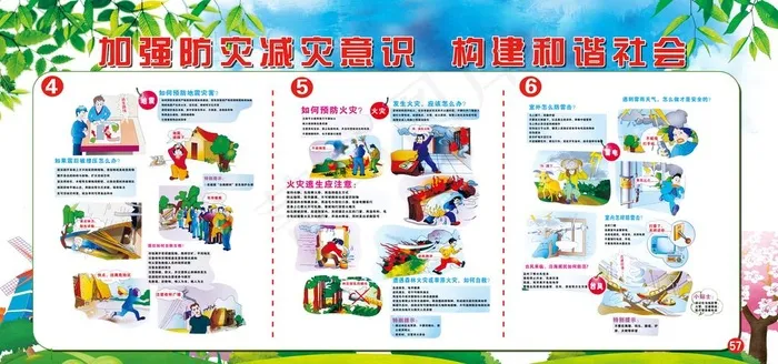 防灾减灾图片(7559X3780(DPI:80))psd模版下载