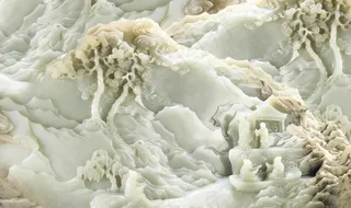 玉雕背景墙图片