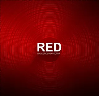 红色同心圆图片