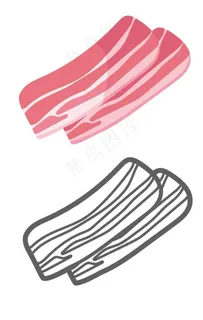 手绘肉制品图片 手绘肉制品图片