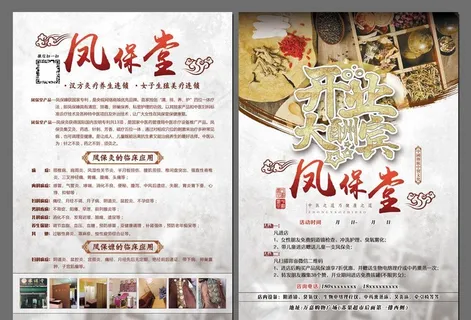 中医 宣传单图片