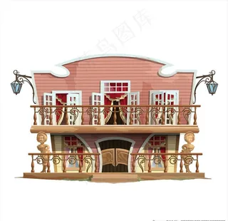 卡通小房子图片