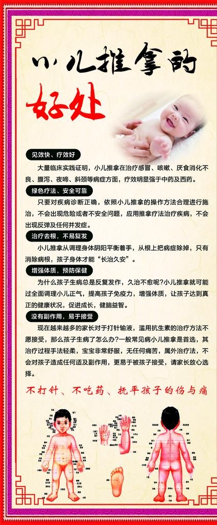 小儿推拿展架图片