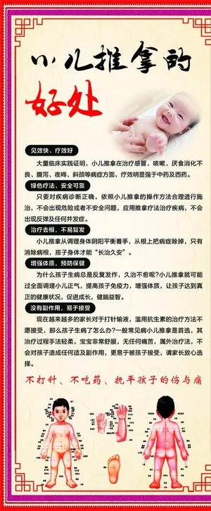 小儿推拿展架图片