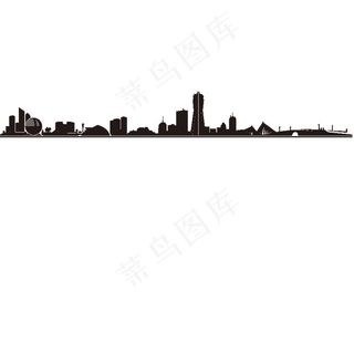 地标建筑 中国 地标剪影 杭州图片