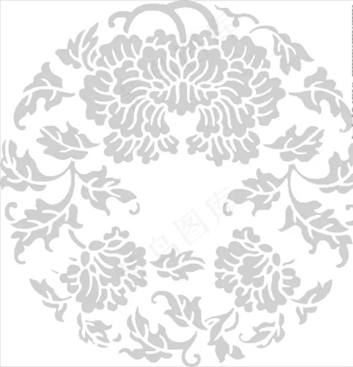 团花图片cdr矢量模版下载