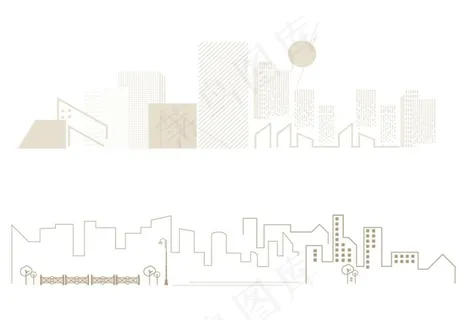 剪影城市图片