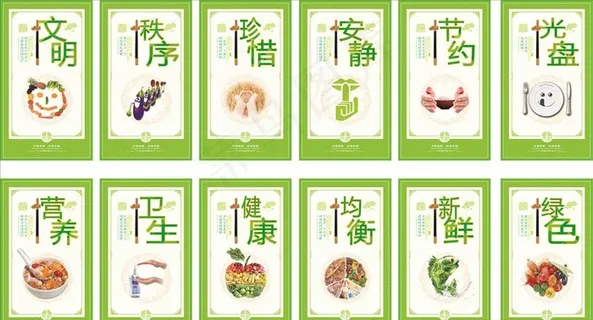 食堂文化展板图片