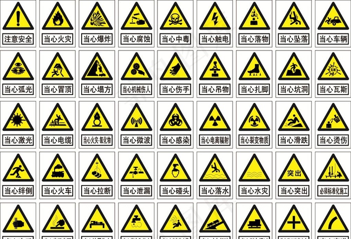 禁止标识安全标识图片