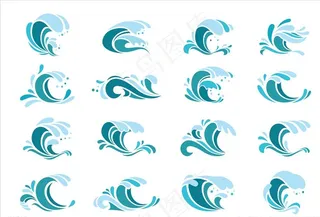 海浪设计图片