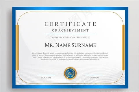 证书设计图片