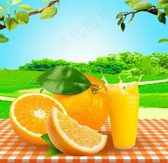 果汁主图背景图片