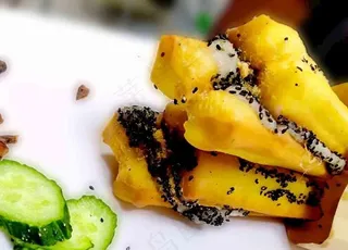 油条包麻糍图片