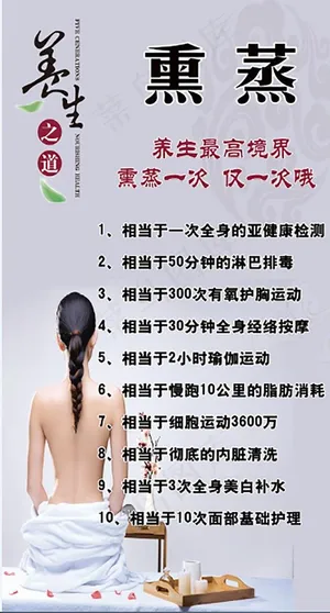 养生之道 熏蒸一次图片