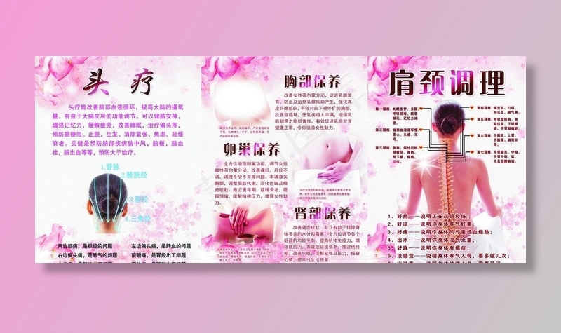 养生展板  头疗 肩颈图片