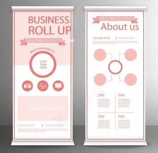 公司企业x展架图片