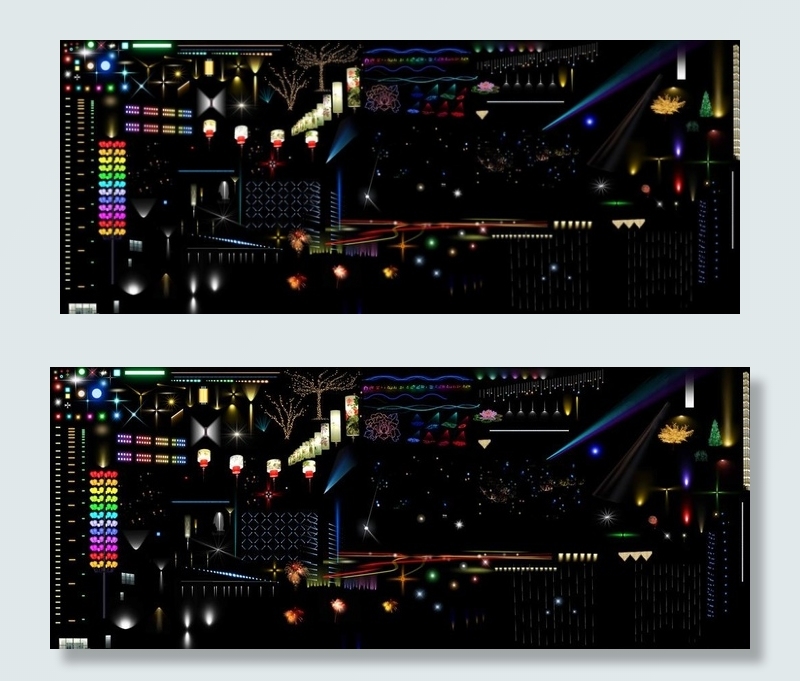 灯光素材图片(17717X7677(DPI:300))psd模版下载