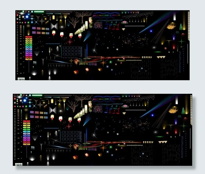 灯光素材图片(17717X7677(DPI:300))psd模版下载