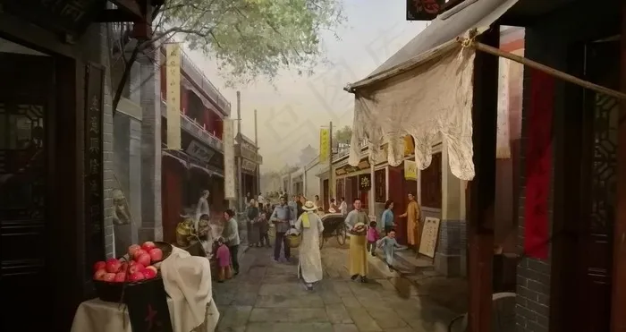 天津古街市井图片