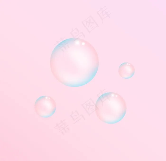 粉色泡泡图片(2000X2000(DPI:300))psd模版下载