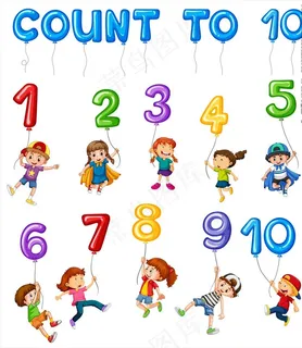 卡通数字卡片图片 卡通数字卡片图片