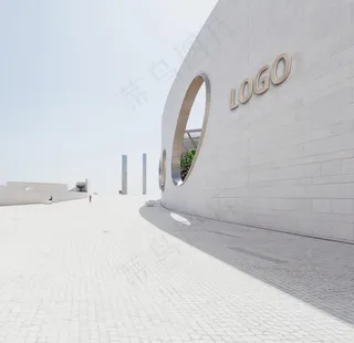 时尚简约大气户外logo样机模图片