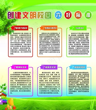 创建校园文明六个好图片