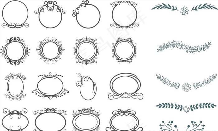 边框图片cdr矢量模版下载