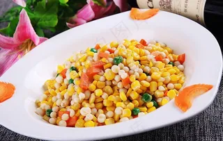 莲子玉米粒图片