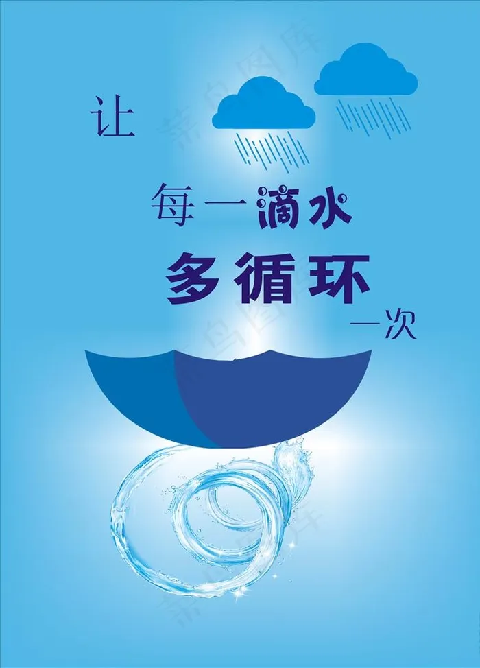 节约用水图片cdr矢量模版下载