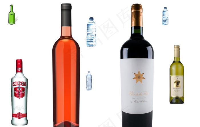 酒瓶图片psd模版下载