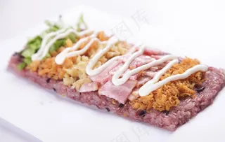 美式培根饭团图片