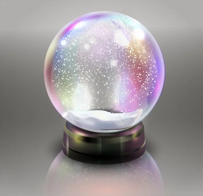 水晶球图片ai矢量模版下载