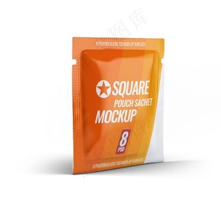 咖啡袋饮料包袋装茶智能贴图样机图片