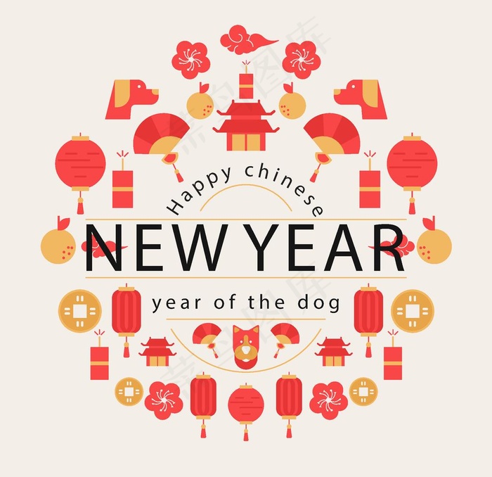猪年喜庆海报图片