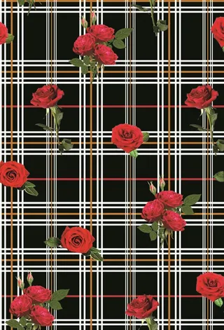 格子花图片