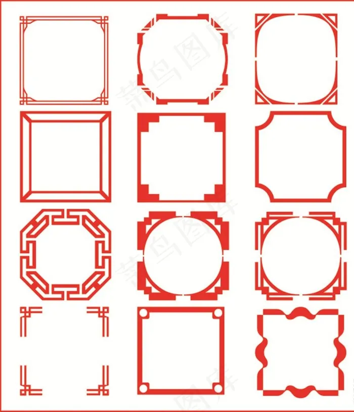 边框图片cdr矢量模版下载