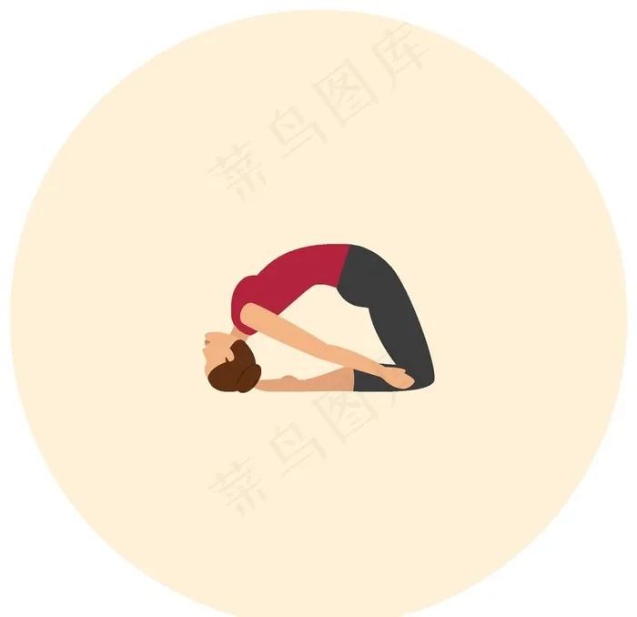 瑜伽动作图片eps,ai矢量模版下载