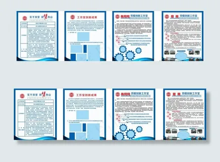 创新工作室展板图片