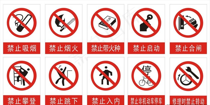 安全提示牌 标志图标 公共标识图片cdr矢量模版下载