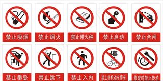 安全提示牌 标志图标 公共标识图片