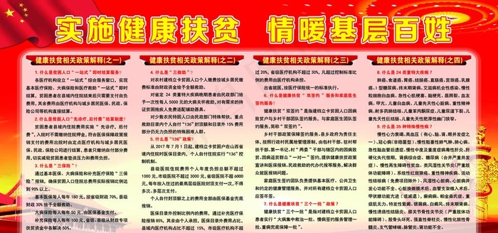 健康扶贫政策解释图片(7559X3780(DPI:80))psd模版下载