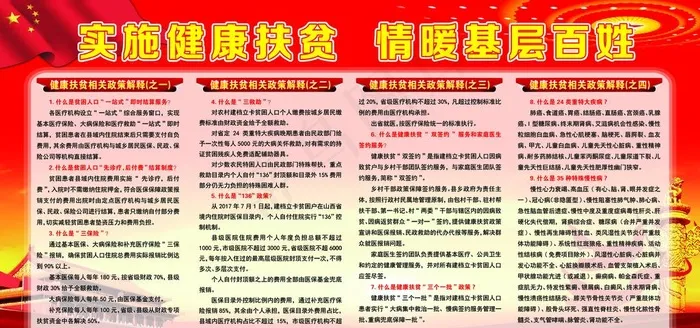 健康扶贫政策解释图片(7559X3780(DPI:80))psd模版下载