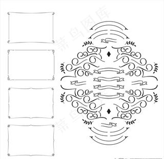华丽欧式线条边框图片