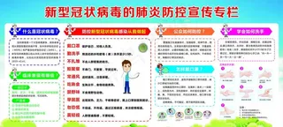 疫情防控宣传栏图片