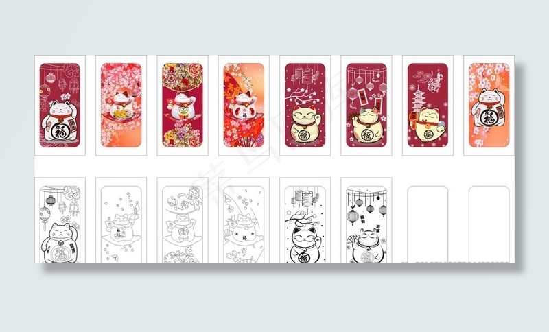 招财猫素材图片