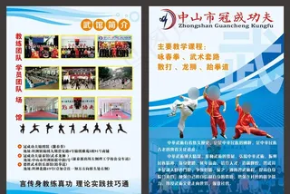 功夫宣传单图片