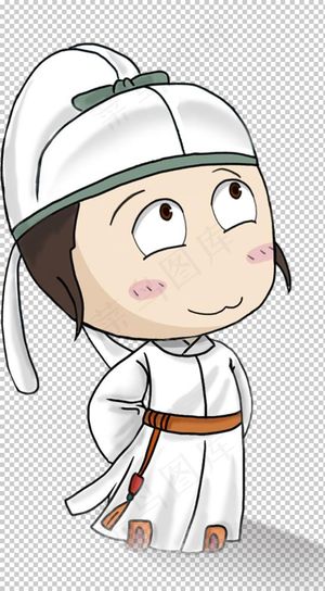 诗人李白卡通形象免抠元素图片