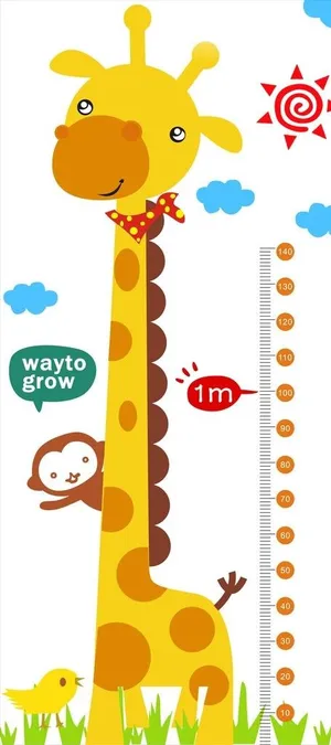 儿童身高贴图片